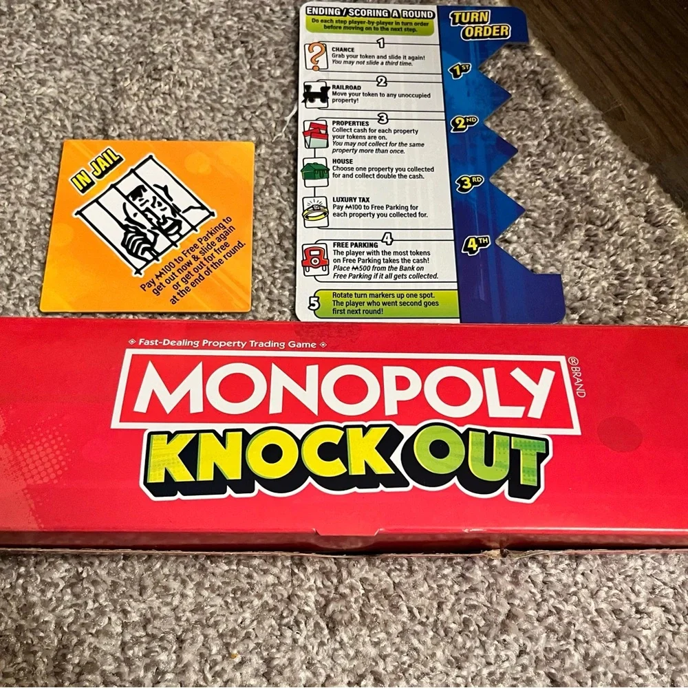 Monopoly Knock Out Game by Hasbro